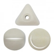 Les perles par Puca® Ilos beads Opaque white ceramic look 03000/14400